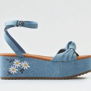 Ankle Wrap Platform Sandals